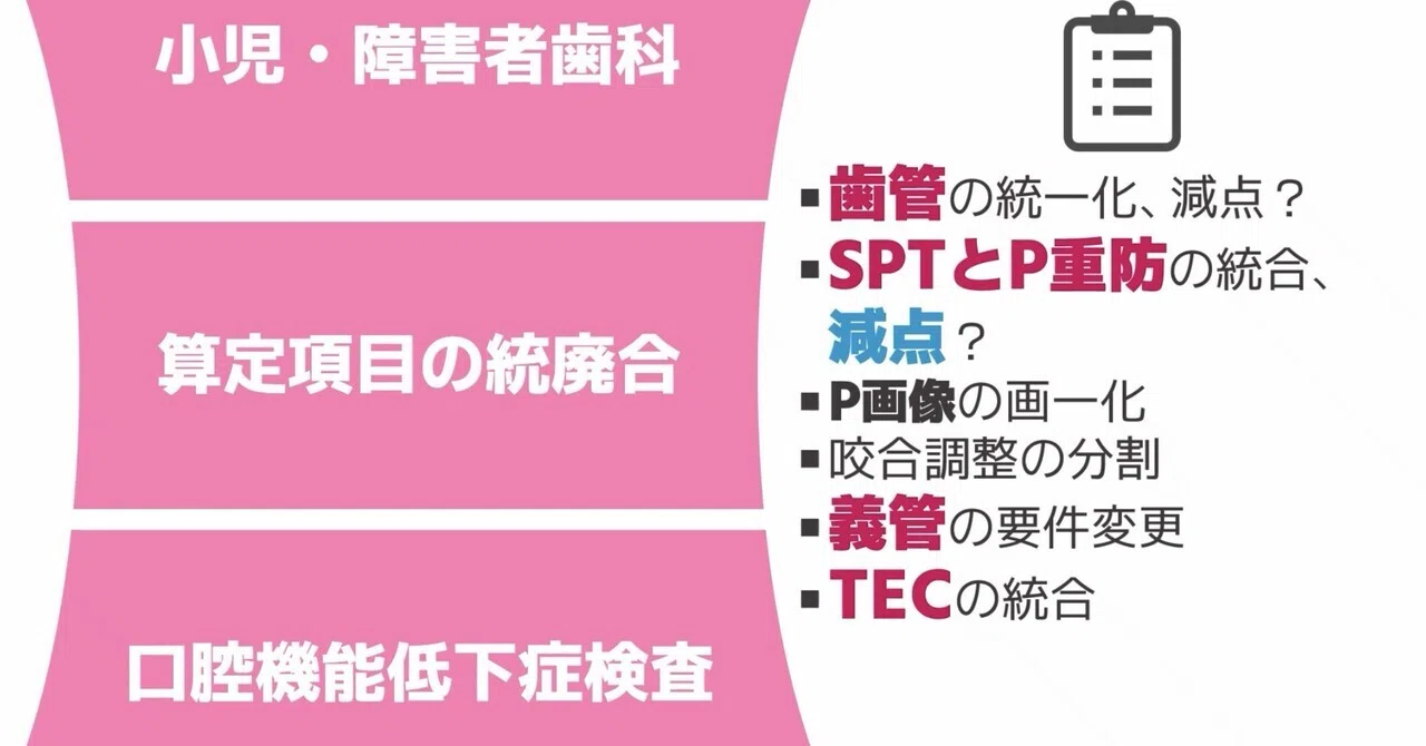 令和8年診療報酬改定⑥算定項目の統廃合について解説｜歯科算定ラボ