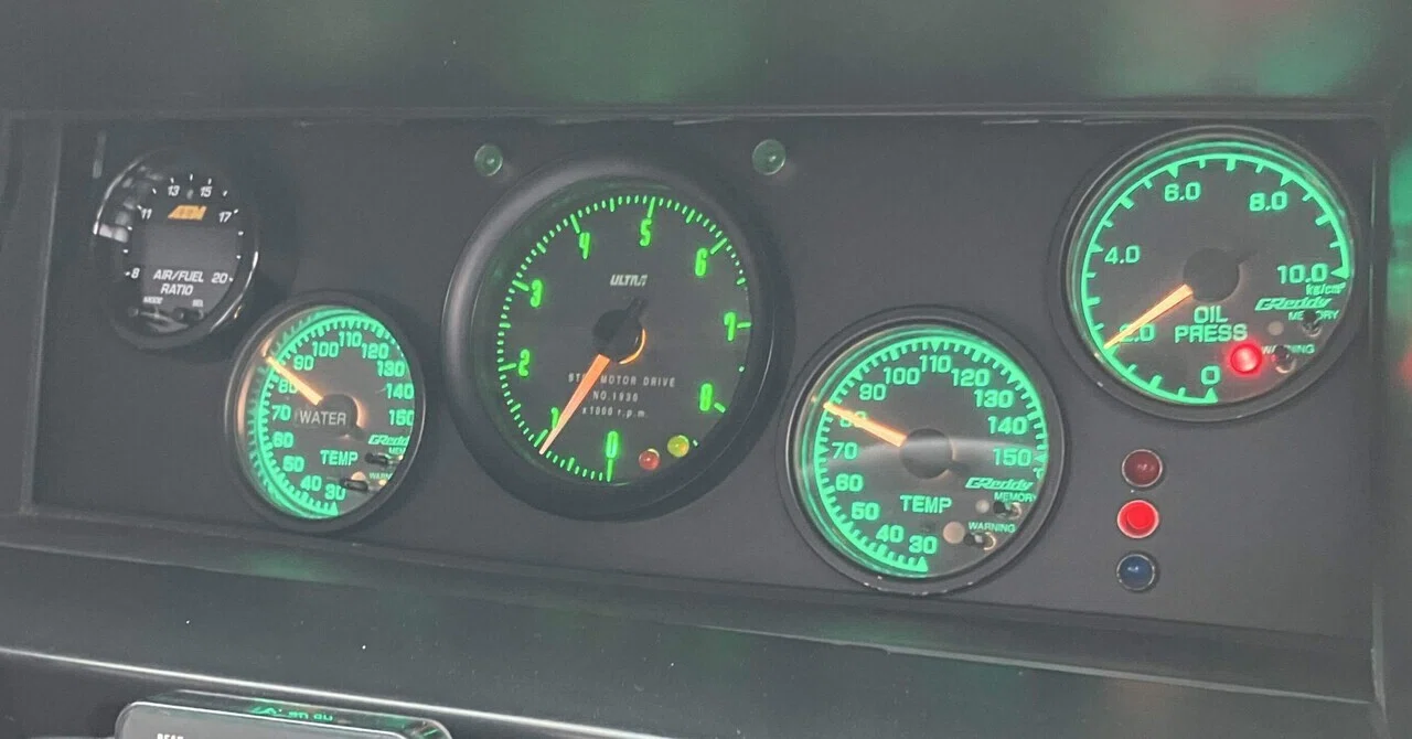 AE86 スピードメーター 後期 レビン トレノセンターパネル エアコン