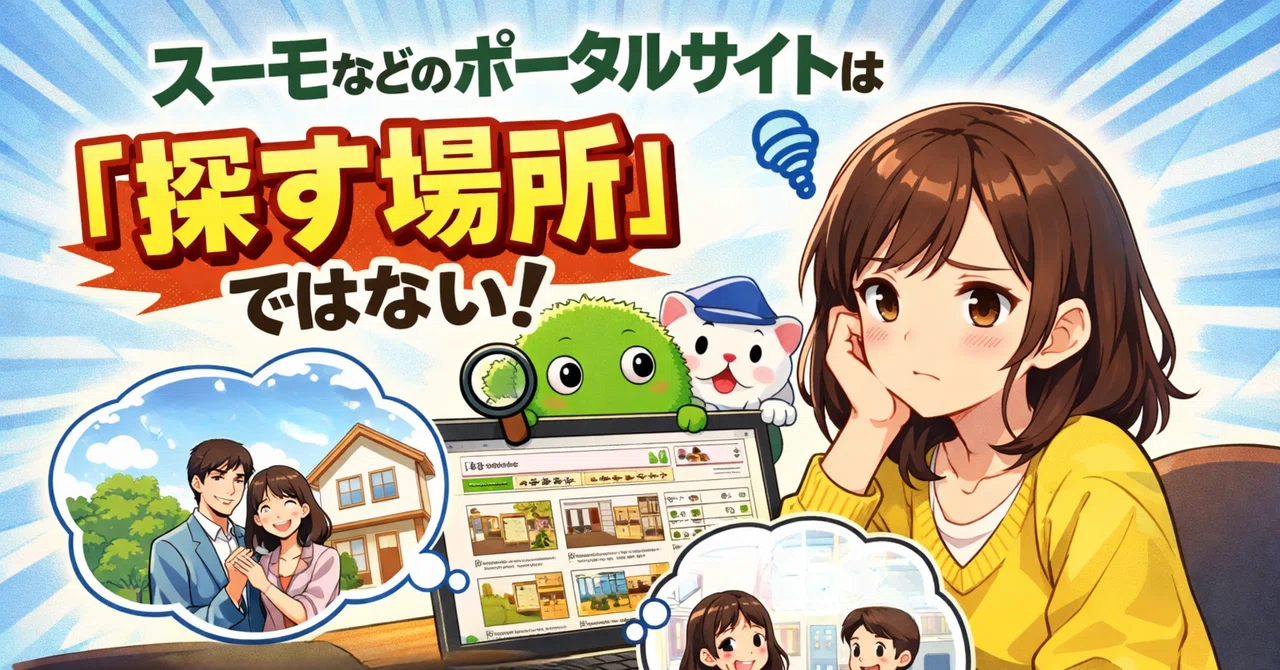 Portal sites like SUUMO are not 'places to search'｜あきーにのお部屋探し🏠