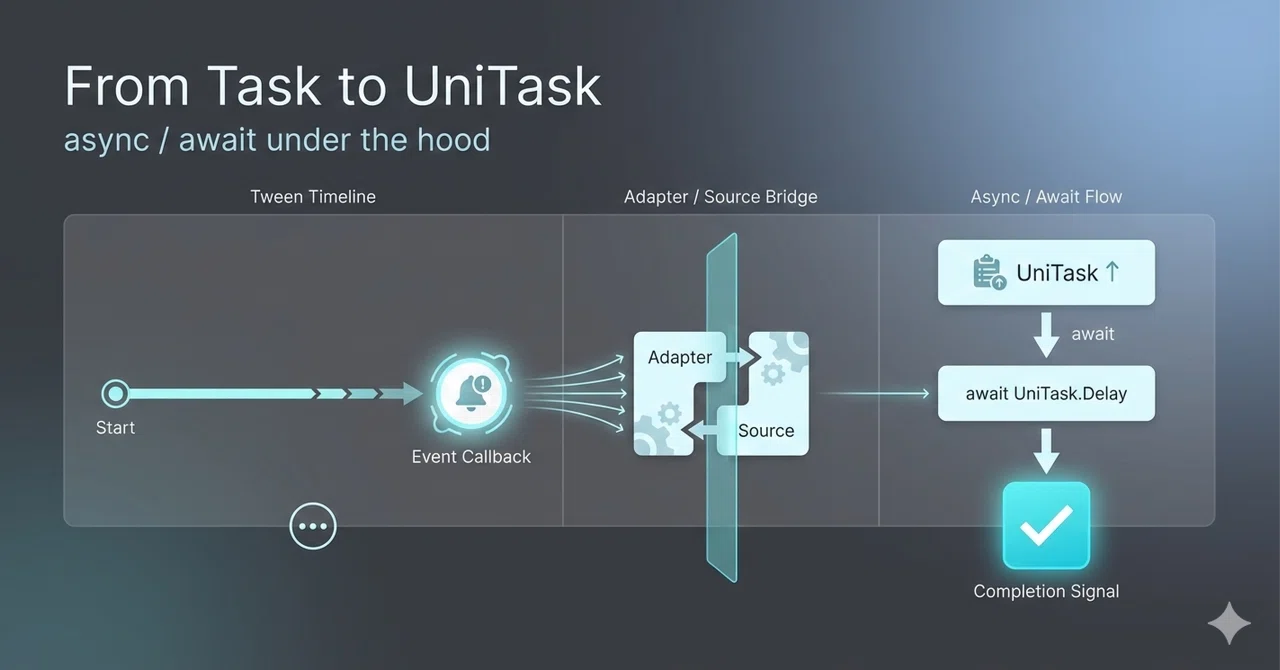 既存の Task ベース実装を UniTask 対応してみた― await の正体と、その裏側で起きていること｜Xeon