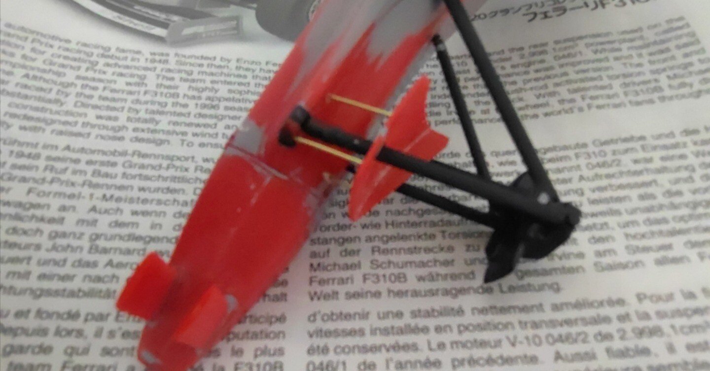 TAMIYA 1/20 Ferrari F310B(1997年カナダgp仕様)製作記(2）｜娘娘