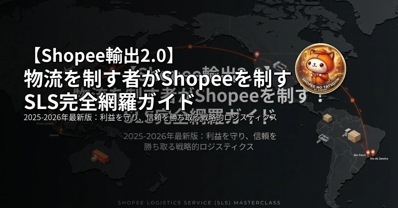 Shopee輸出2.0 vol.07】物流を制す者がShopeeを制す！SLS完全網羅