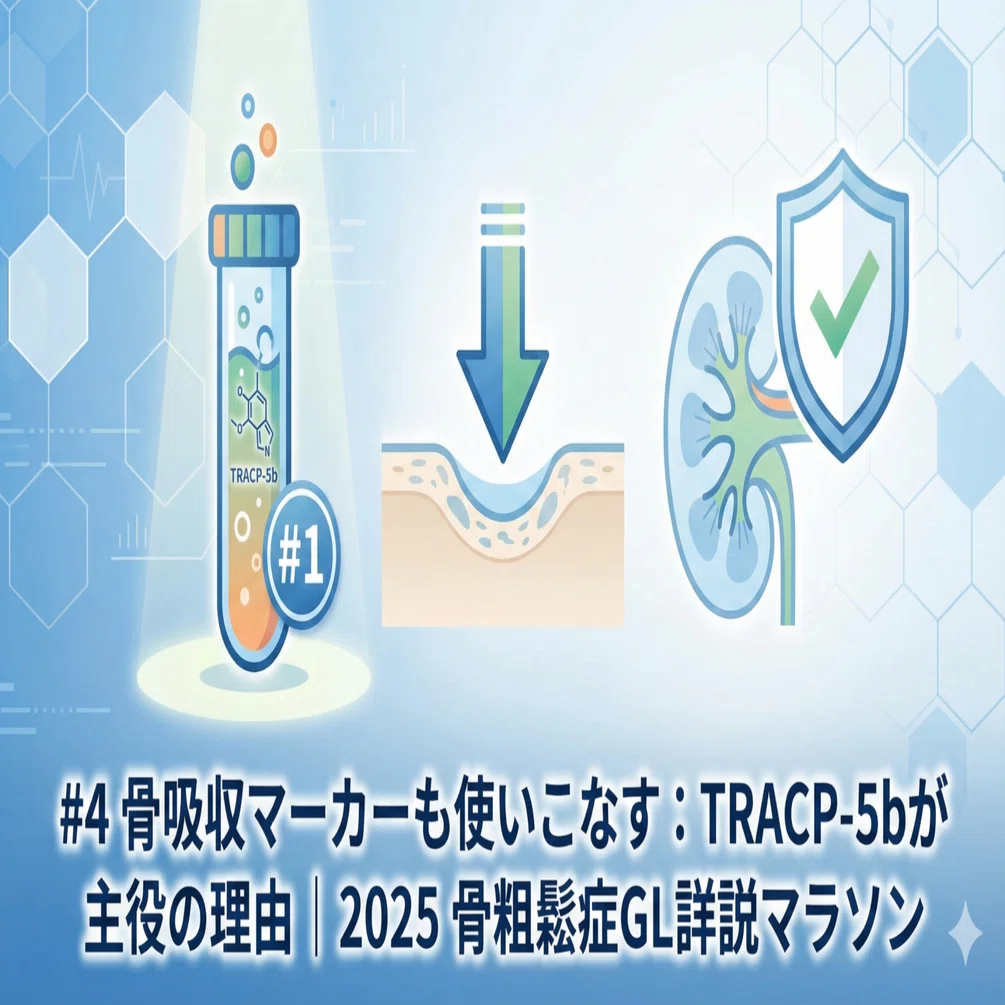 4 骨吸収マーカーも使いこなす：TRACP-5bが主役の理由｜2025 骨粗鬆症