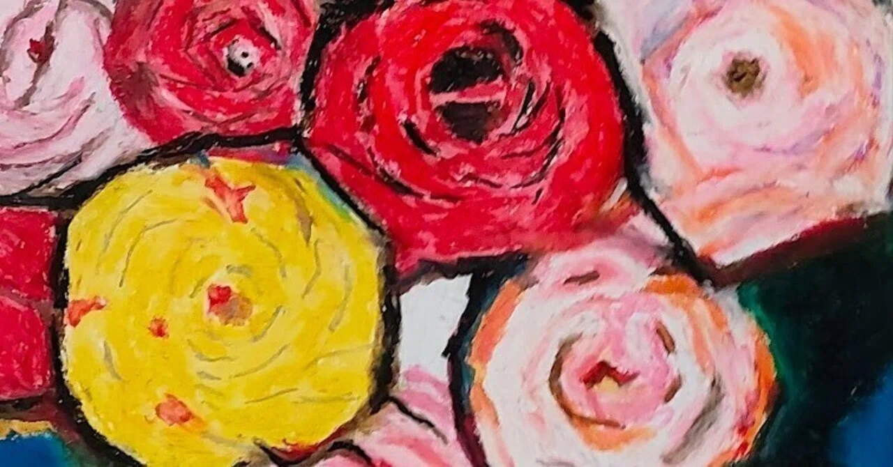 絵画ミニミニミステリー 第149回「林武『薔薇』1960年代 絵画ミニミニミステリー 第149回「林武『薔薇』1960年代
