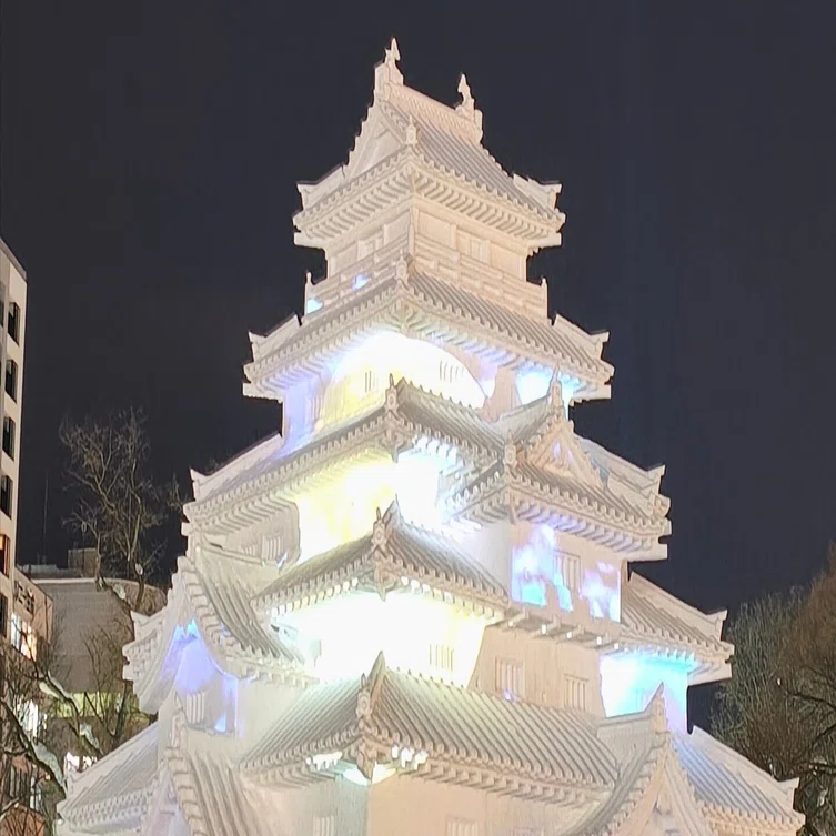 第76回さっぽろ雪まつり2026の記録①～2026年2月5日夜に大通会場を1