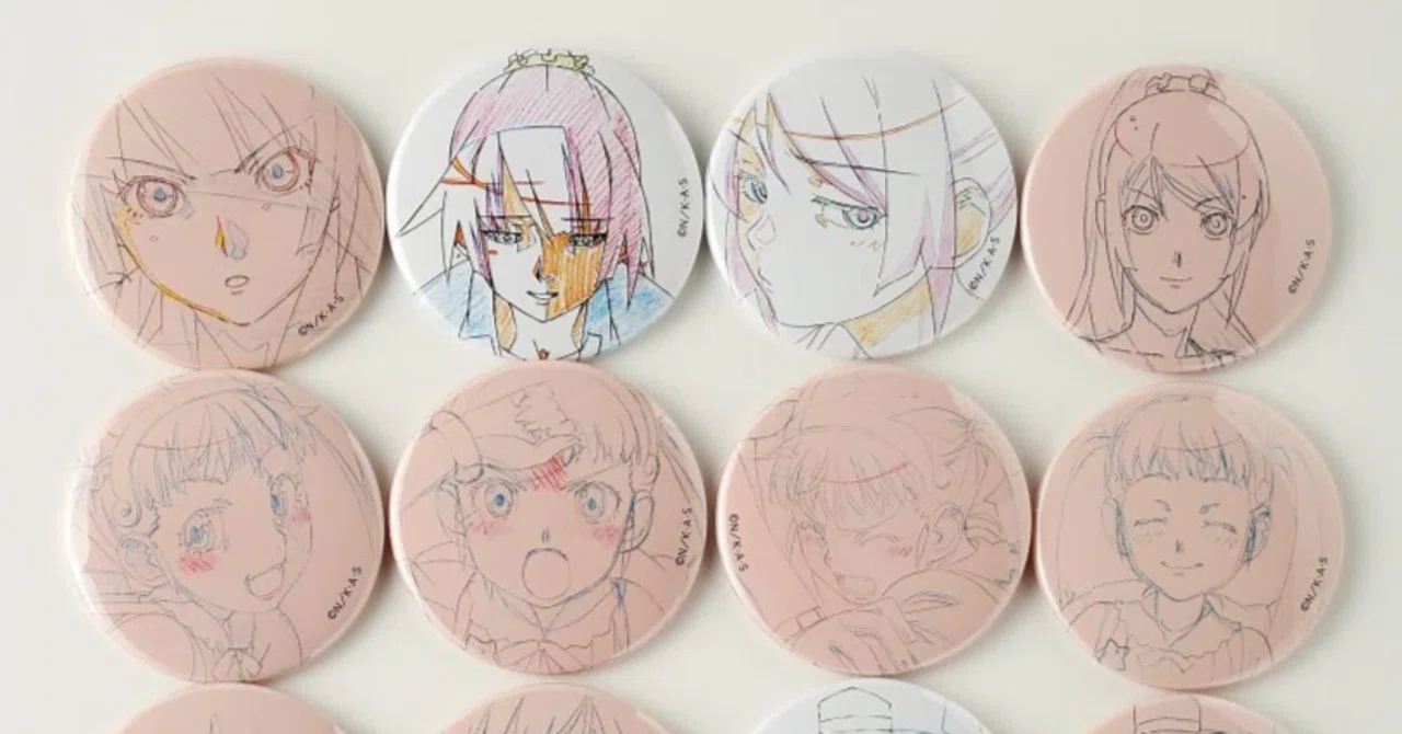 シャフト50周年展 〈物語〉シリーズ ランダム原画「表情」缶バッジ