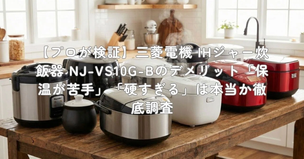 三菱IHジャー炊飯器NJ-VS10G-W 美品 炭炊釜 三菱電機 炊飯器 5.5合炊き IH炊飯器 備長炭 IHジャー炊飯器 NJ