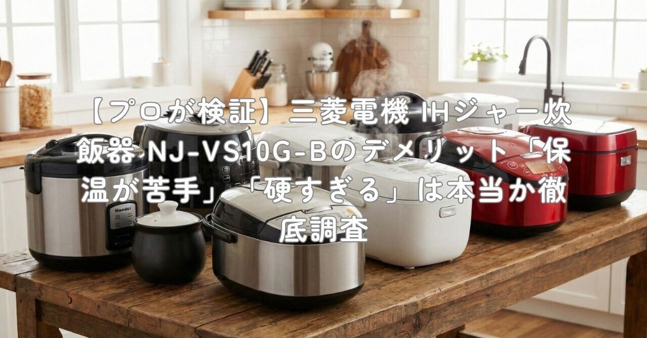 プロが検証】三菱電機 IHジャー炊飯器 NJ-VS10G-Bのデメリット「保温が