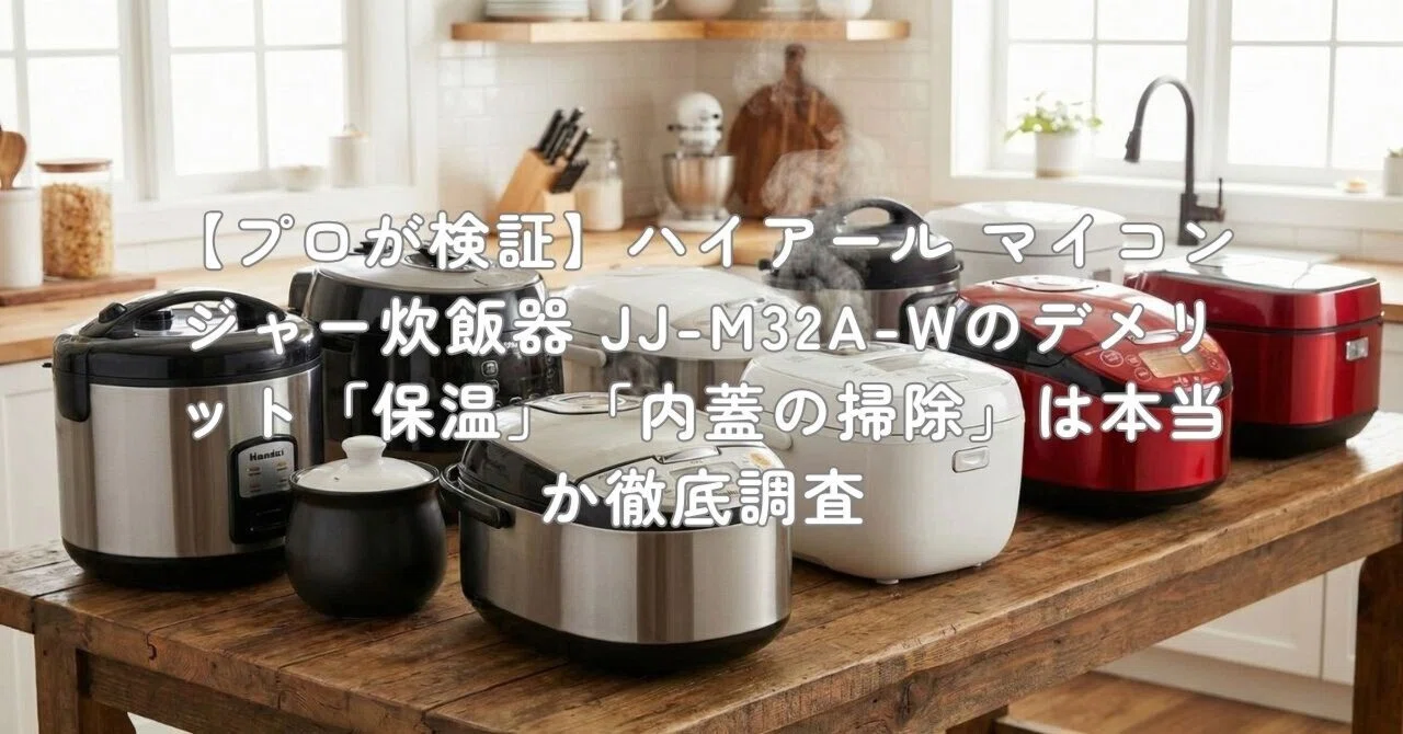 プロが検証】ハイアール マイコンジャー炊飯器 JJ-M32A-Wのデメリット
