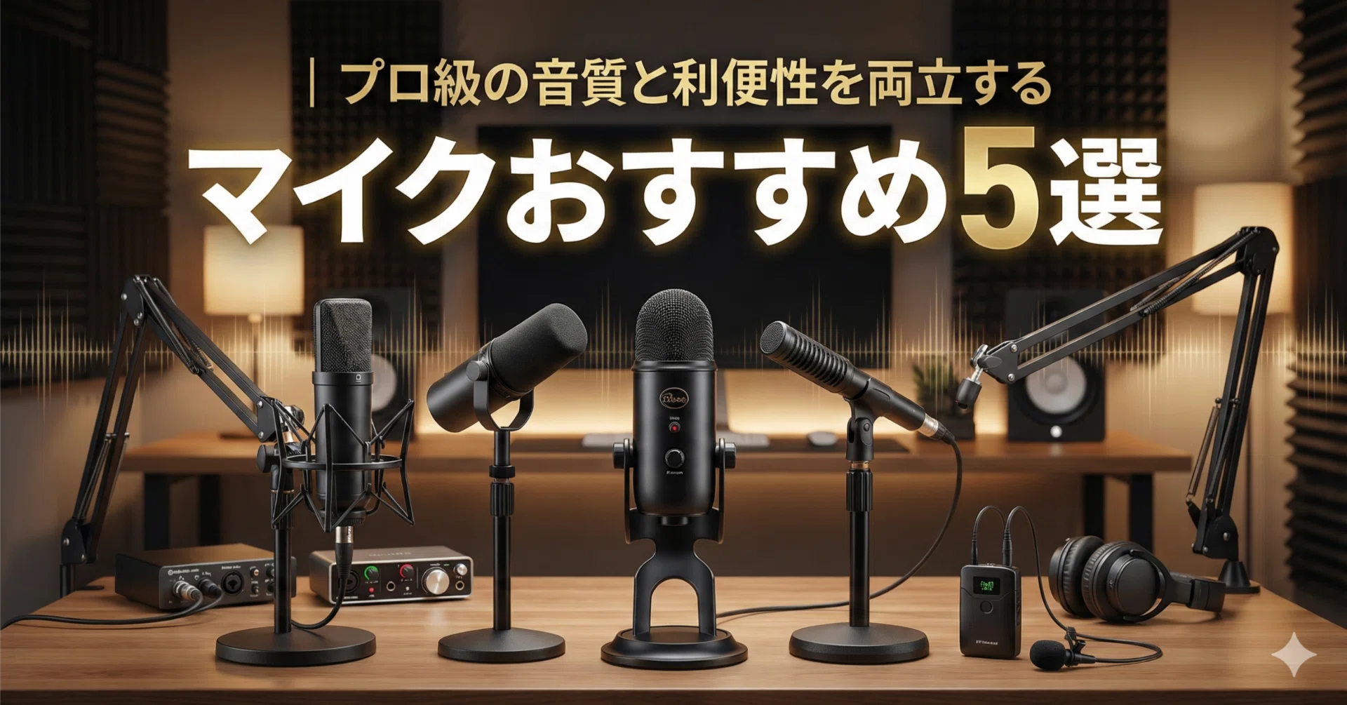 2026年最新版】マイクおすすめ5選｜プロ級の音質と利便性を両立する