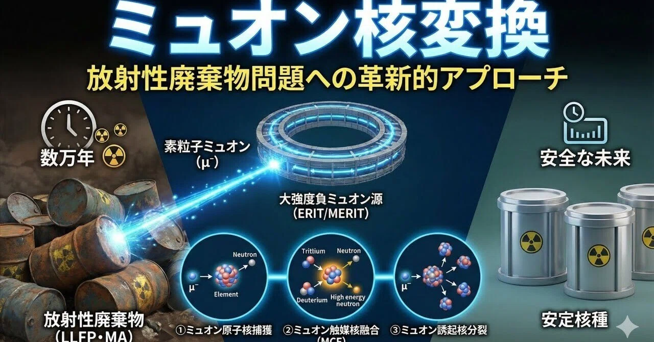 ミュオン核変換：放射性廃棄物問題への革新的アプローチ｜Science Totoron