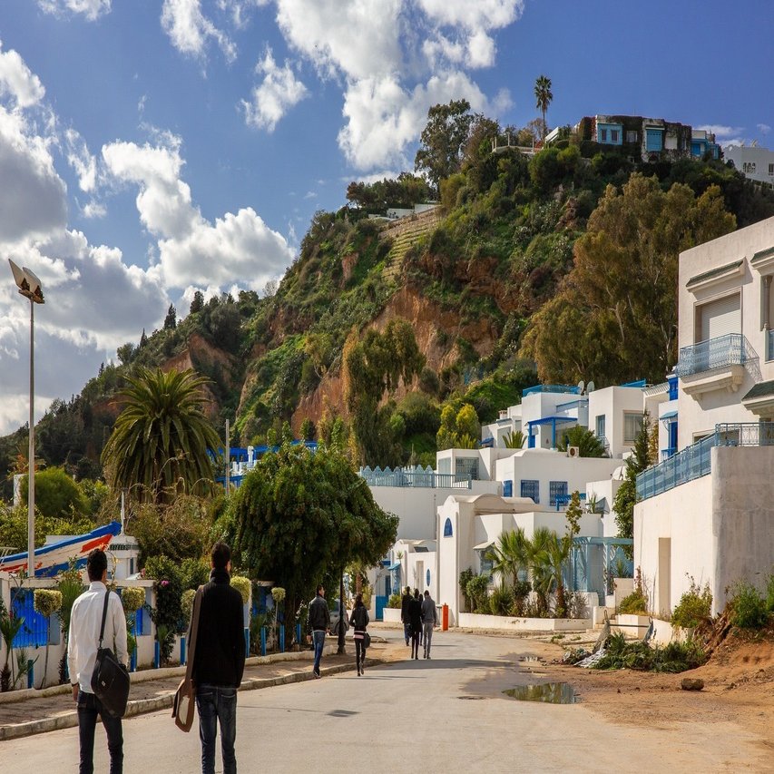 チュニジアの青い街 シディ ブ サイド Zenpaku Note