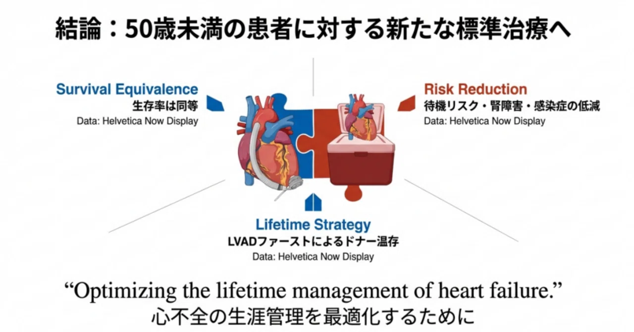 若年患者においてLVADは心臓移植と対等な選択肢になり得るか？――「LVAD
