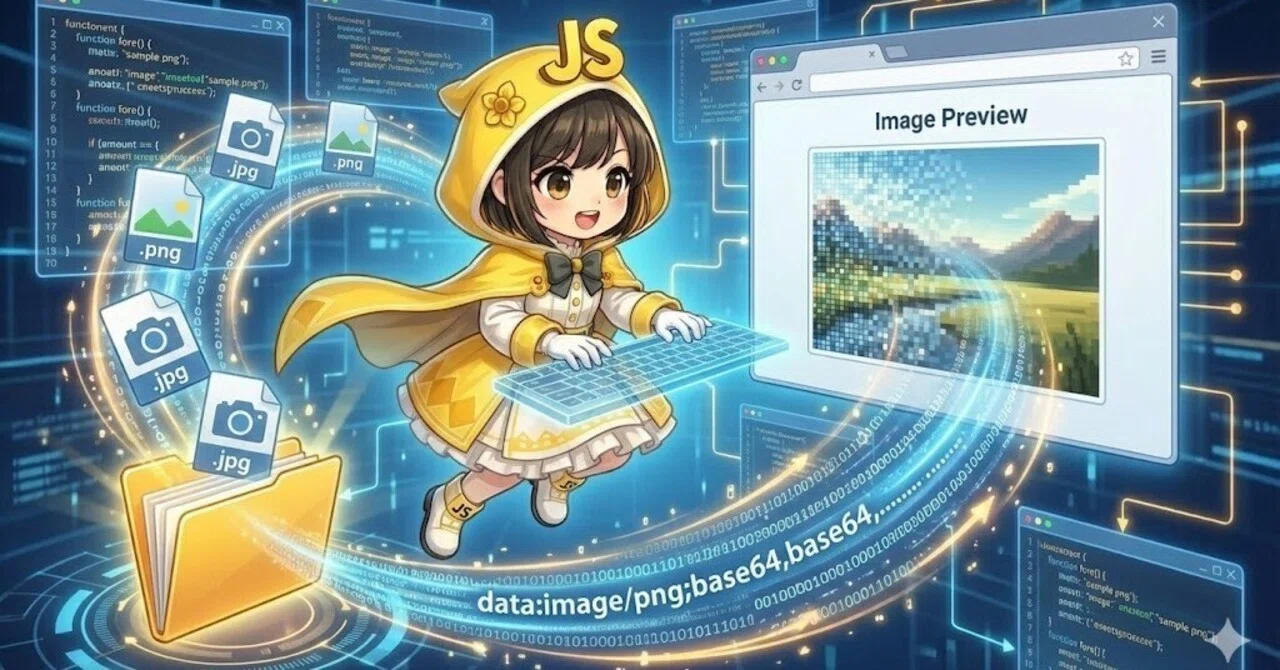 【JavaScript】アップロード前に画像を確認！FileReaderで実現する即時プレビュー機能｜morinokabu