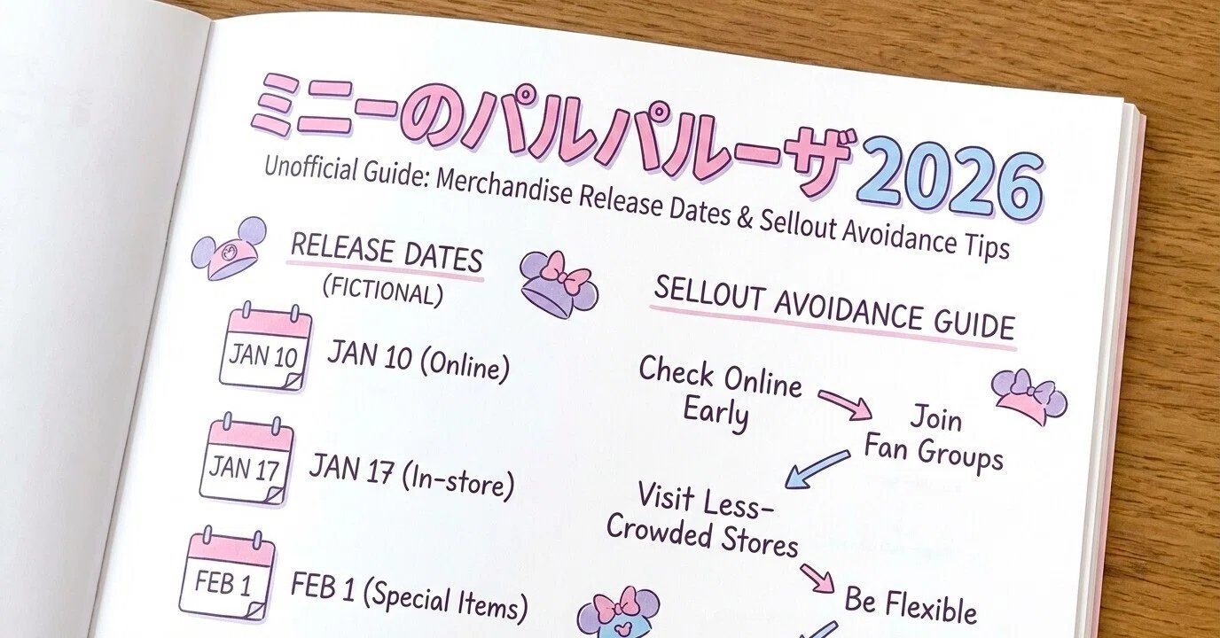 ミニーのパルパルーザ2026グッズ発売日＆売り切れ回避の完全攻略