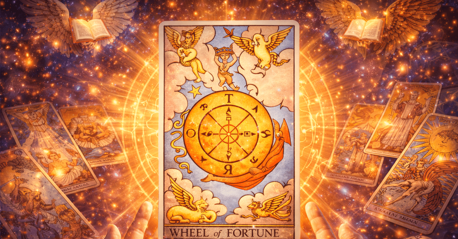 徹底解説】タロットカード「運命の輪」の意味とは？｜あーるあーる