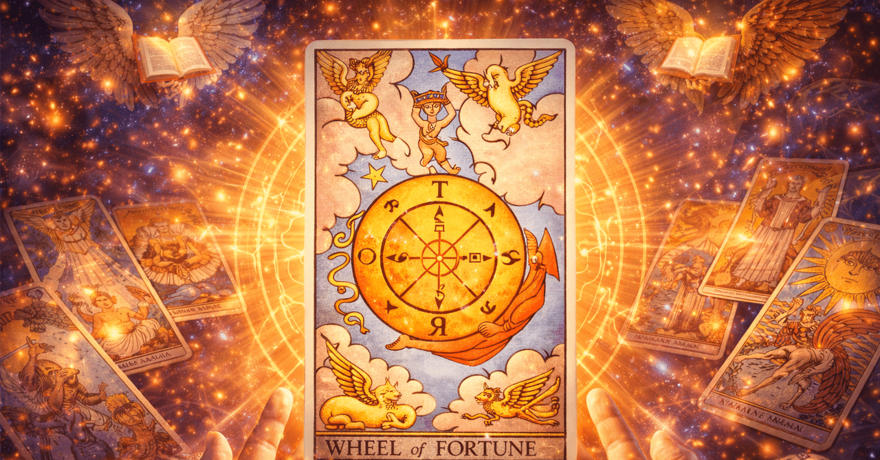 徹底解説】タロットカード「運命の輪」の意味とは？｜あーるあーる