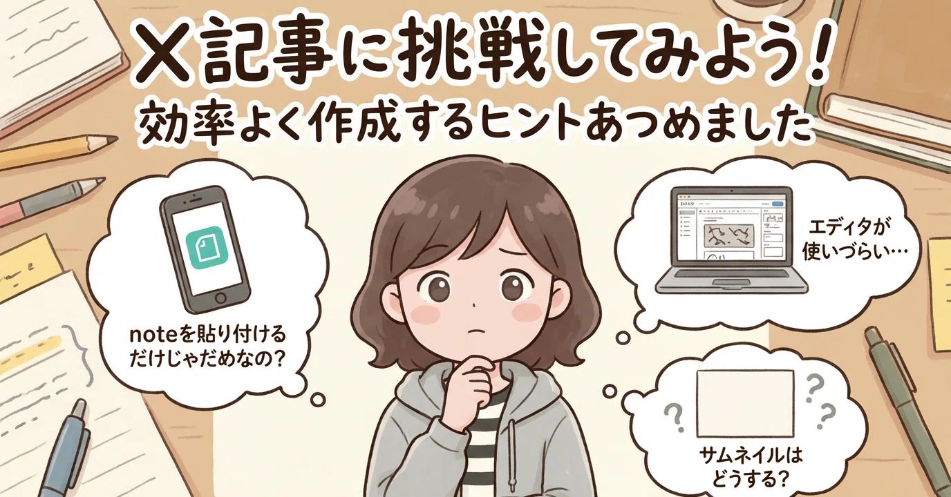 動画解説あり】noteに同時投稿OK！流行りの「X記事」AIを使いながら