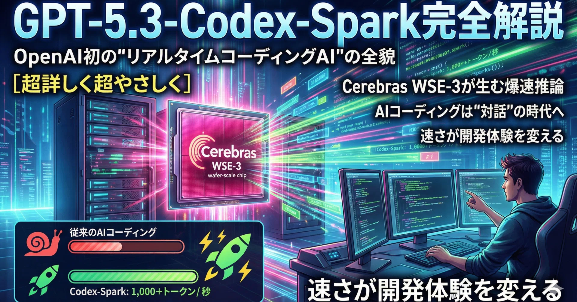 GPT-5.3-Codex-Sparkが公開！OpenAI初の
