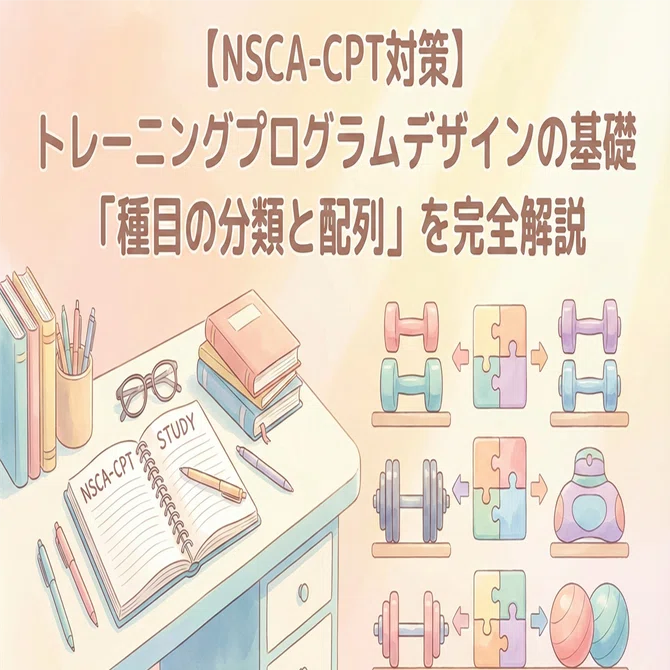 NSCA-CPT対策】トレーニングプログラムデザインの基礎「種目の分類と