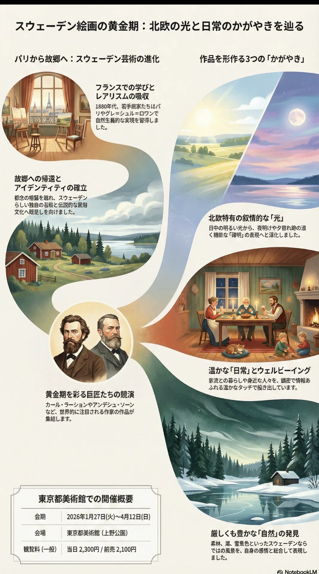 スウェーデン絵画「北欧の光、日常のかがやき」展@東京都美術館｜わら