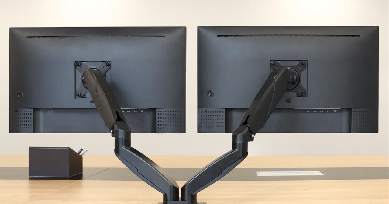 AmazonBasicのモニターアームを買ってみた｜ウチソト