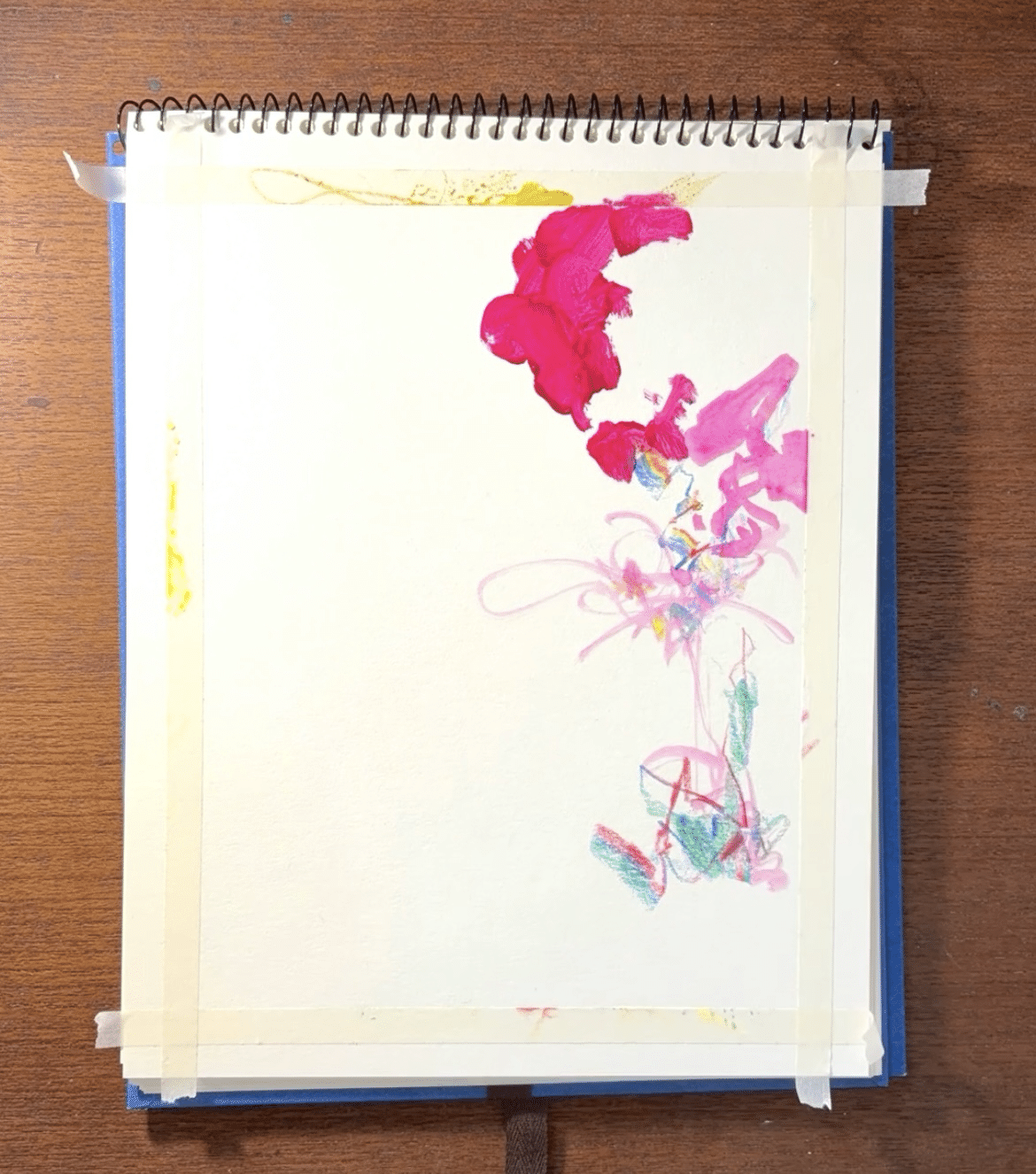 制作の裏側 今日の抽象画 〜これは、花ですか？〜 ｜きのした | 抽象画