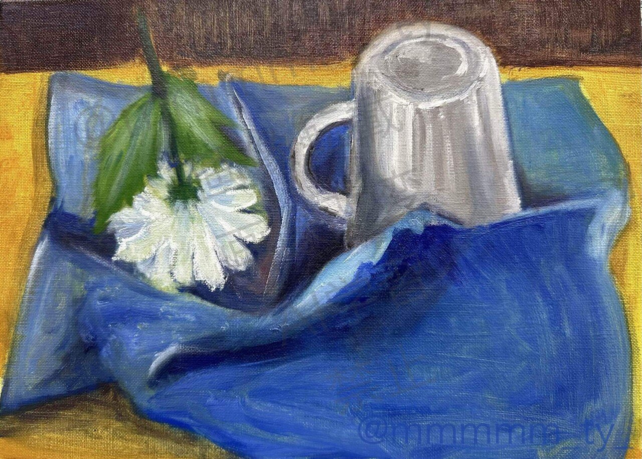 キャンバス内で調和する｜制作過程を語る。油絵作品編｜てぃー