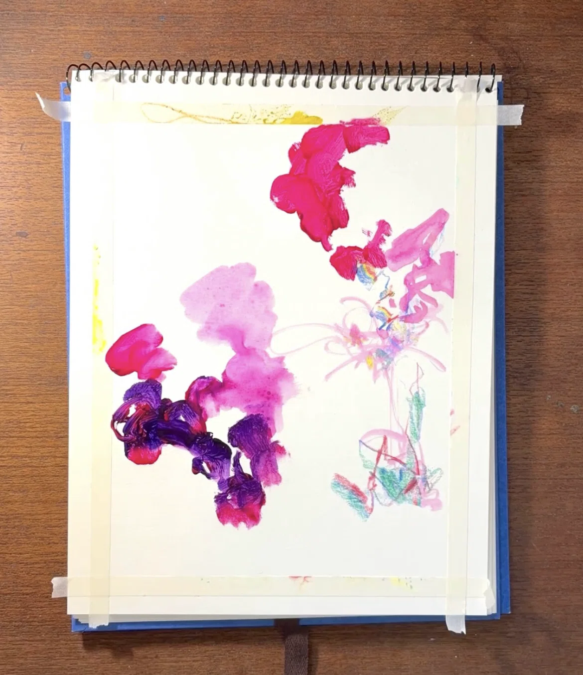 抽象画 制作ログ 〜これは、花ですか？〜 ｜きのした | 抽象画