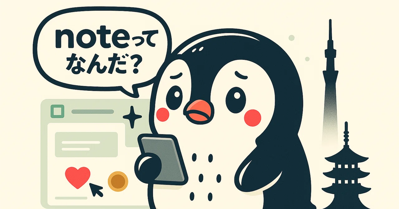 【はじめてのnote】noteってなんだ？｜ペンギン大王