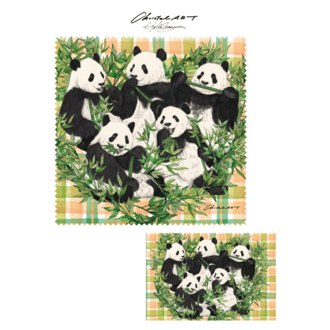 クリスタルアート〈メモリーオブシャオシャオ＆レイレイ〉〈メモリー