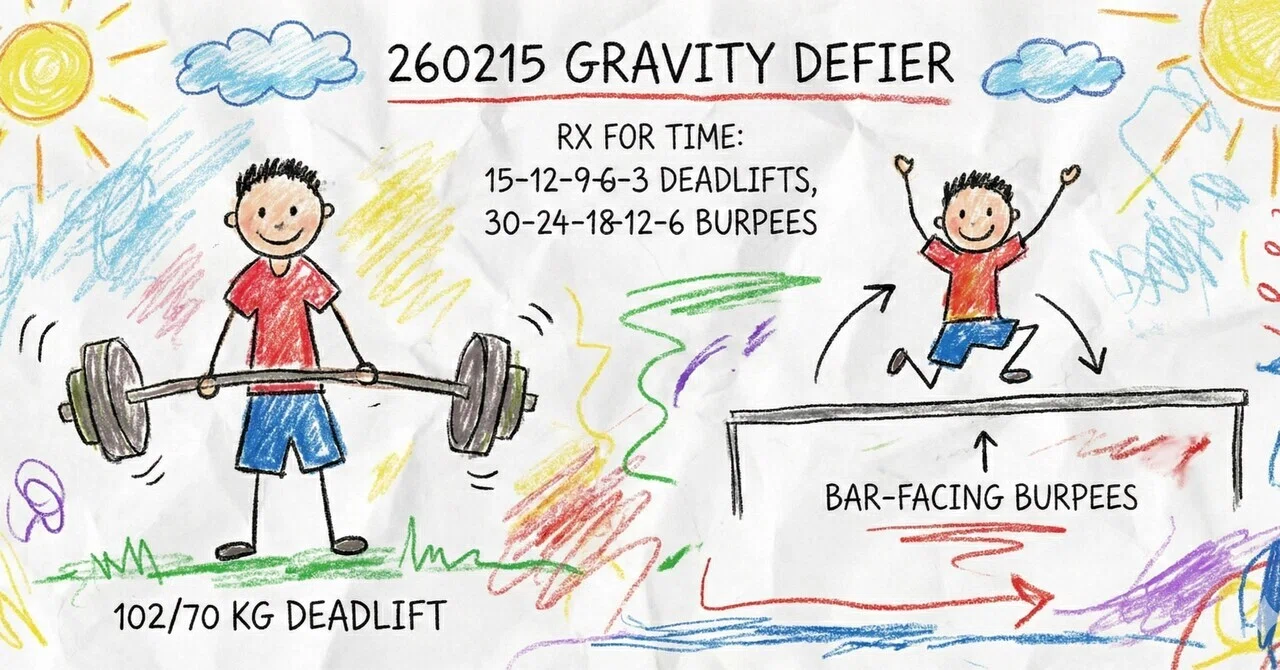 260215 Gravity Defier重力を置き去りに！魂のデッドリフト＆バーピー
