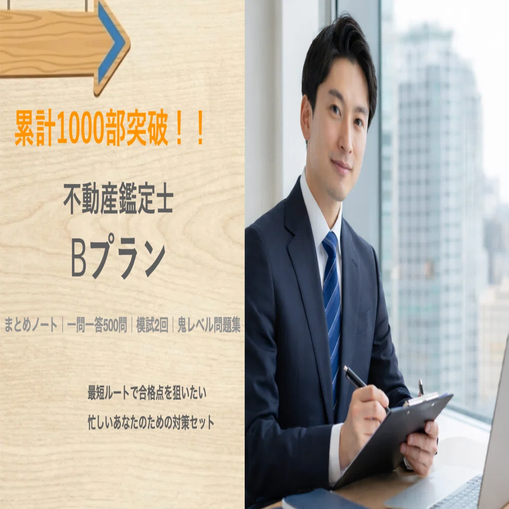 プランB]不動産鑑定士｜合格対策 一問一答＋模試＋鬼問題集｜【一律500 