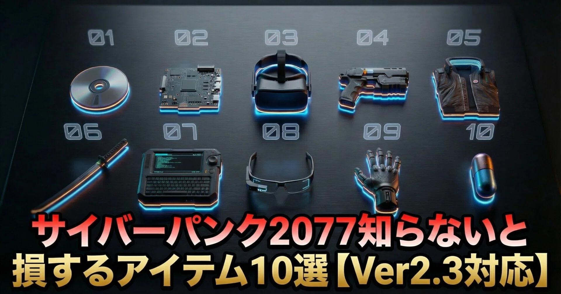 取り逃したら後悔する！サイバーパンク2077おすすめアイテム10選｜Ver2