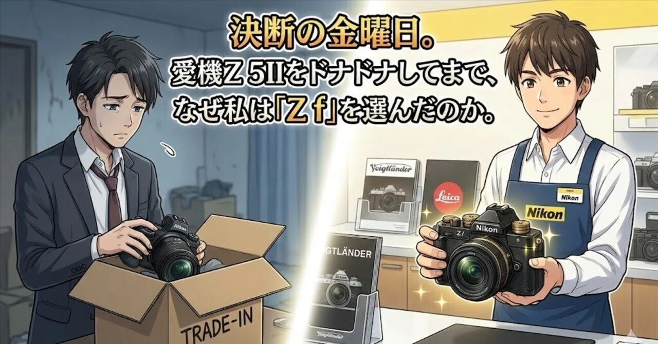 決断の金曜日。愛機Z 5IIをドナドナしてまで、なぜ私は「Z f」を選んだ