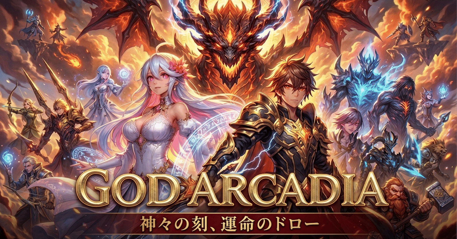 新作リリース】タクティカルカードゲーム『ゴッドアルカディア』を公開