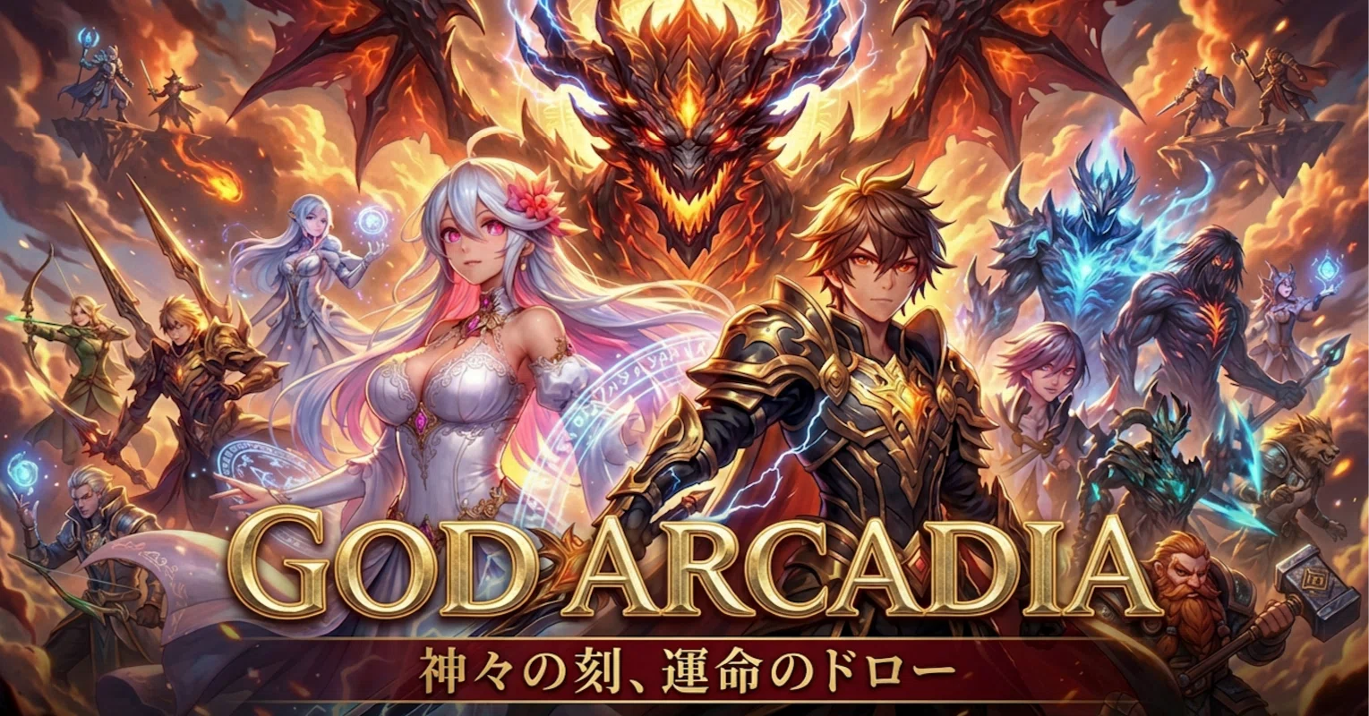 新作リリース】タクティカルカードゲーム『ゴッドアルカディア』を公開