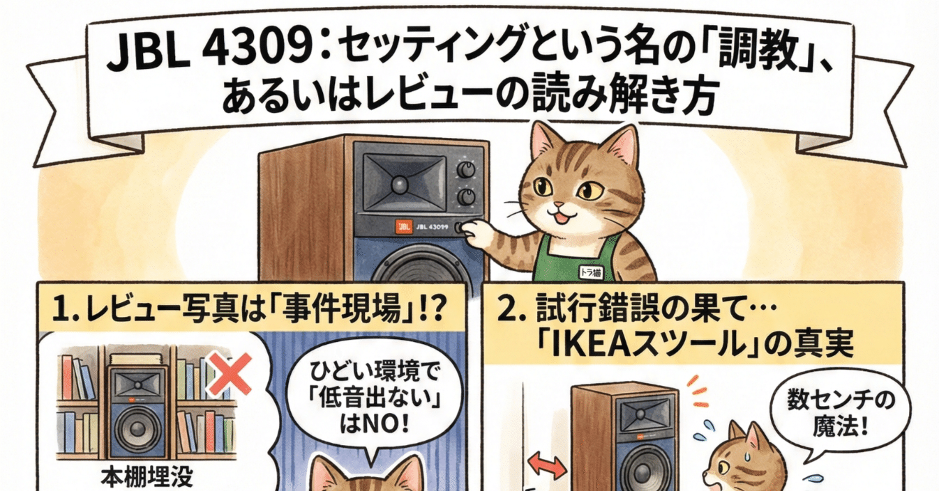 JBL 4309：セッティングという名の「調教」、あるいはレビューの