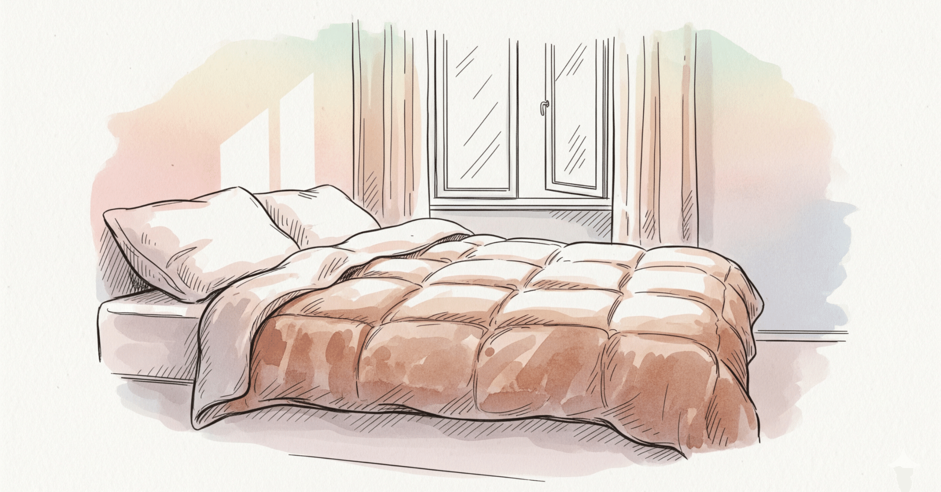 油彩画 よく眠れる寝室 39 睡眠について深く考えてみた。ある動画をきっかけに。｜なる