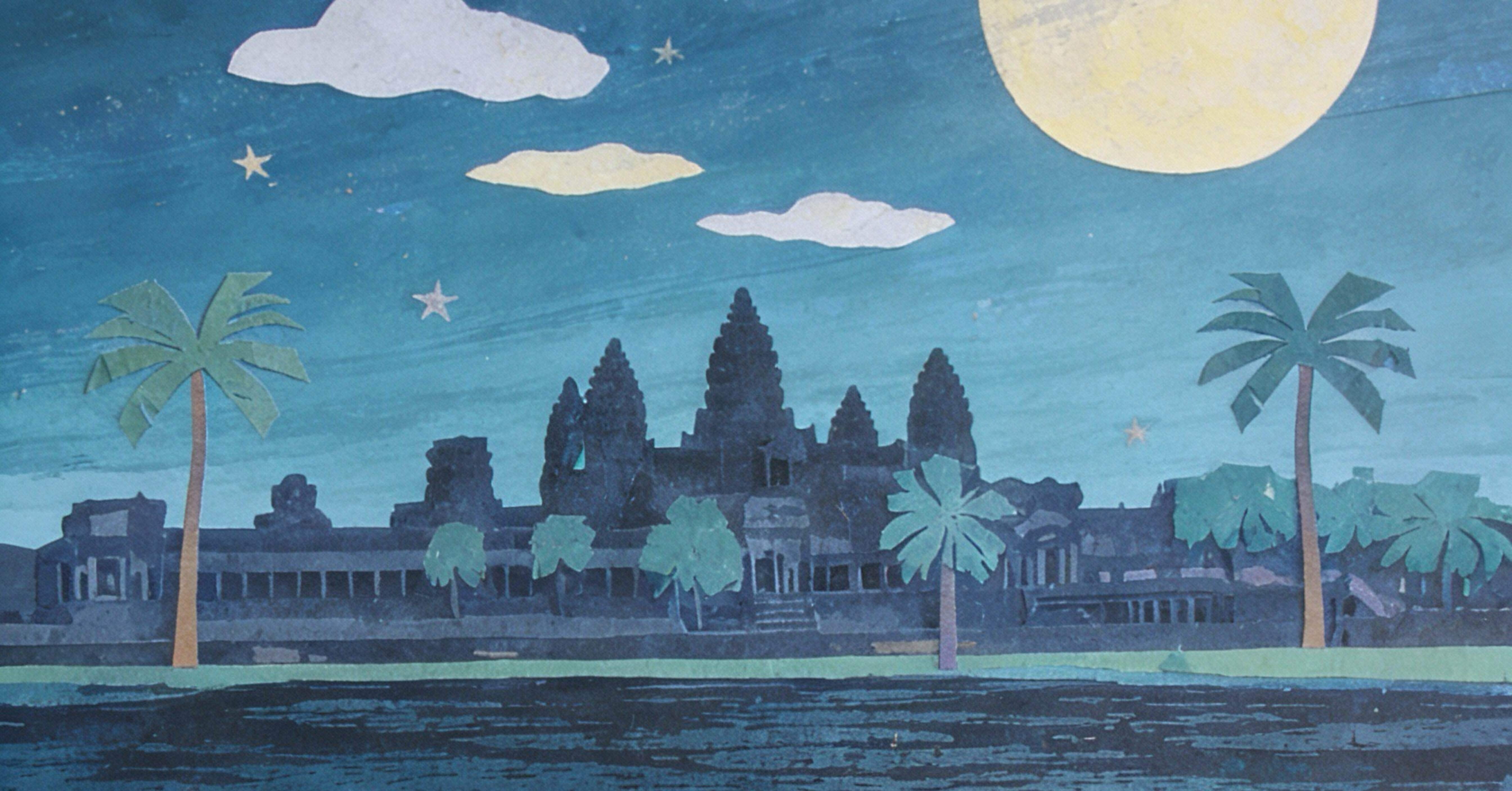 第6弾】カンボジア編1🇰🇭旅の写真を美の巨匠たちに描いてもらったら