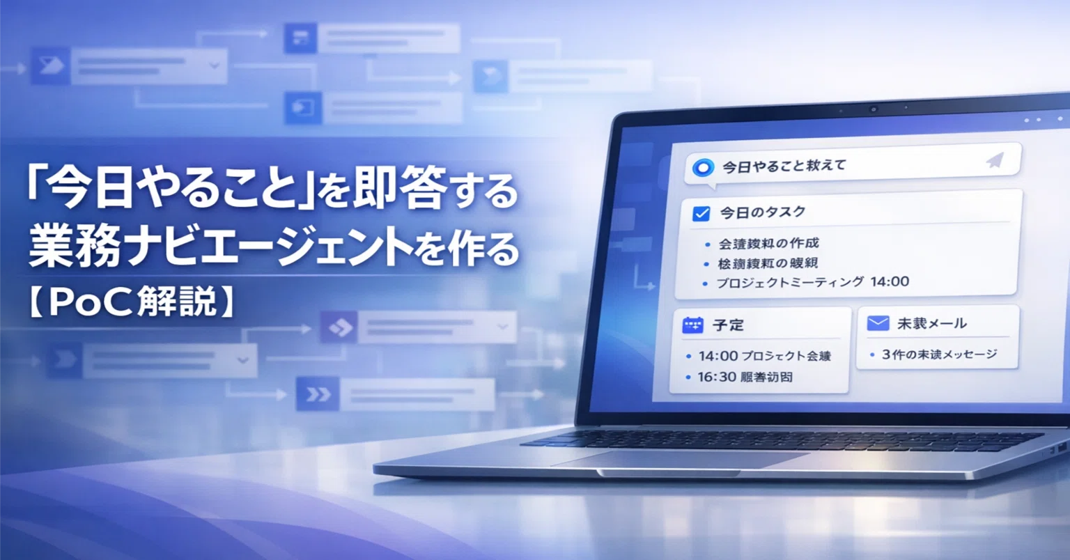 Copilot Studio × Power Automate 】「今日やること」を即答する業務