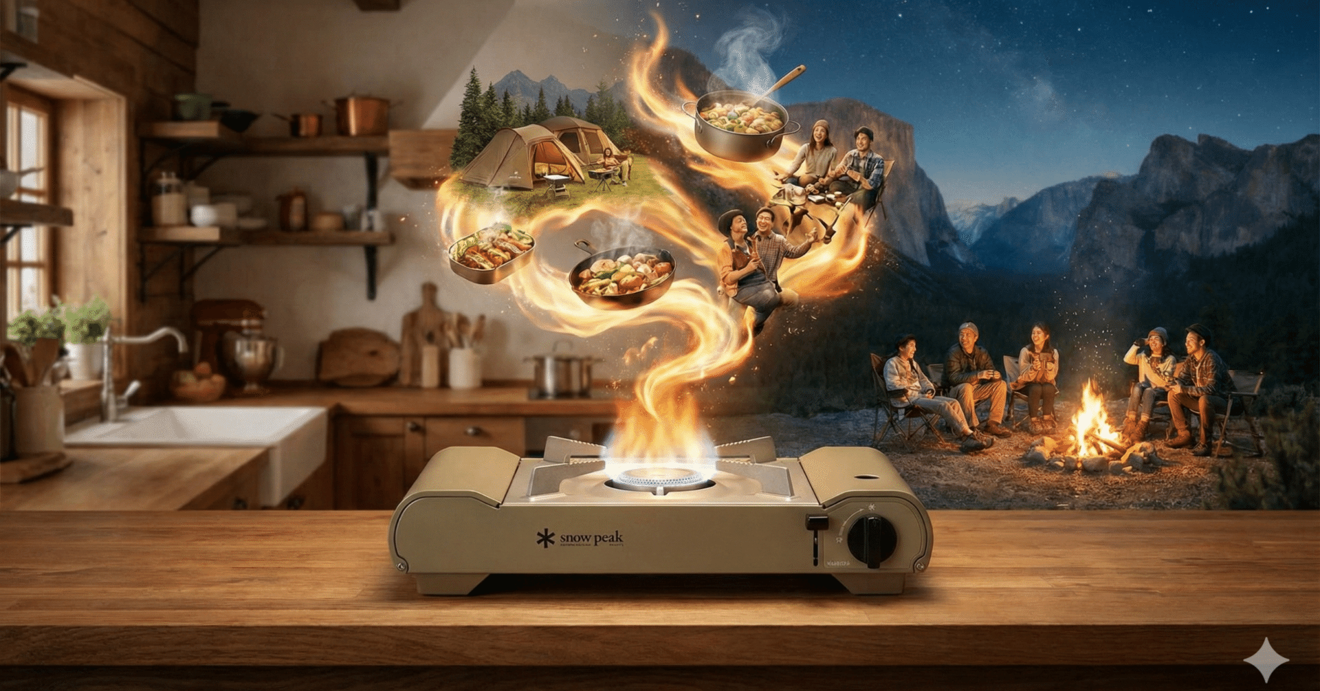 出しっぱなしが正解だった。スノーピークのHOME&CAMPバーナーで、私の