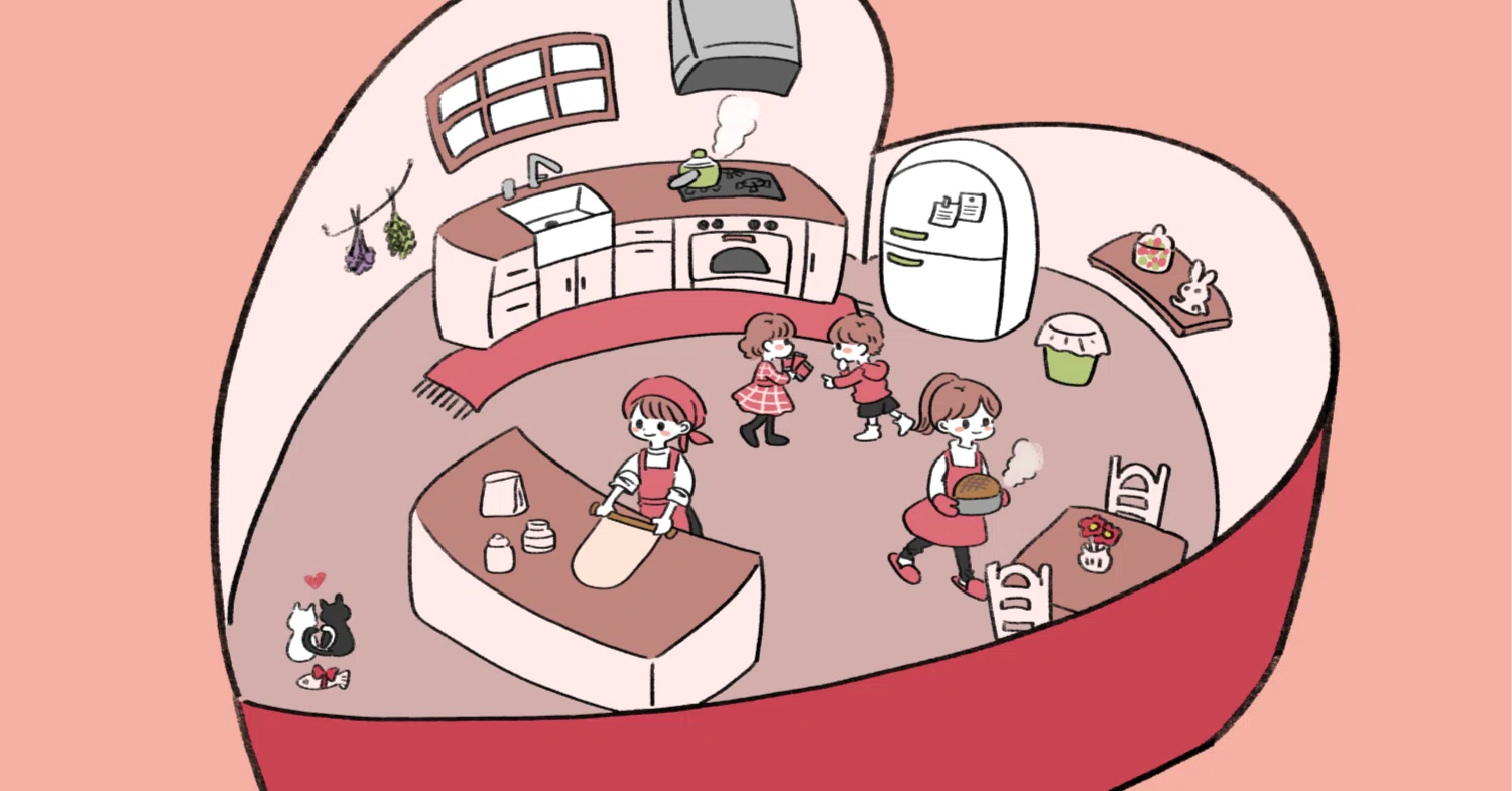 フリー素材・商用可バレンタインのかわいいイラスト : ハズビン 