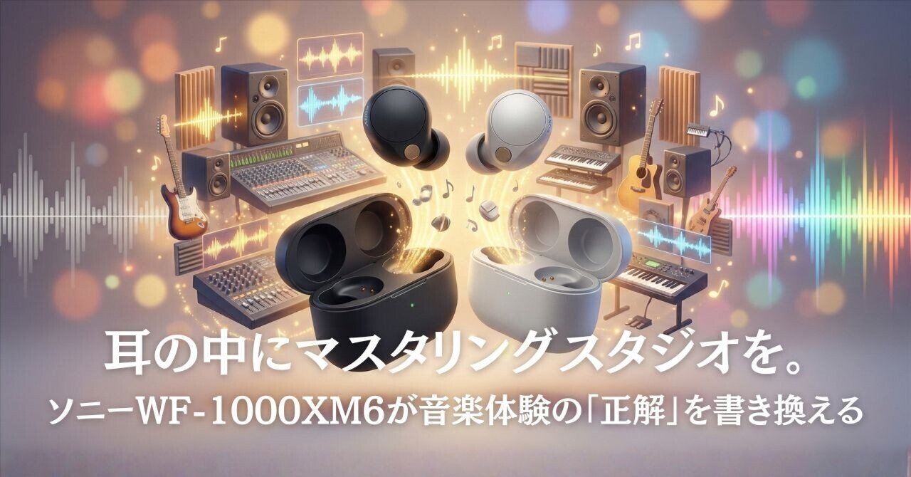 耳の中にマスタリングスタジオを。ソニーWF-1000XM6が音楽体験の「正解