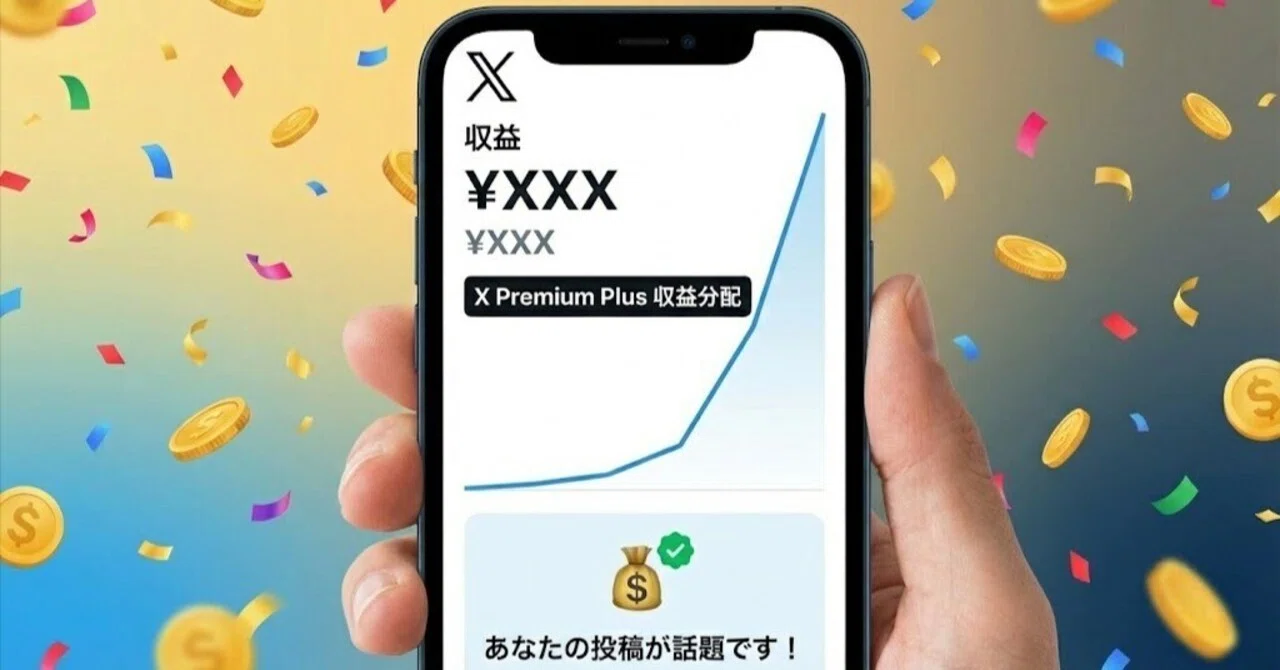 Xの広告配分収益が急増して◯◯万円になった｜ゆな先生