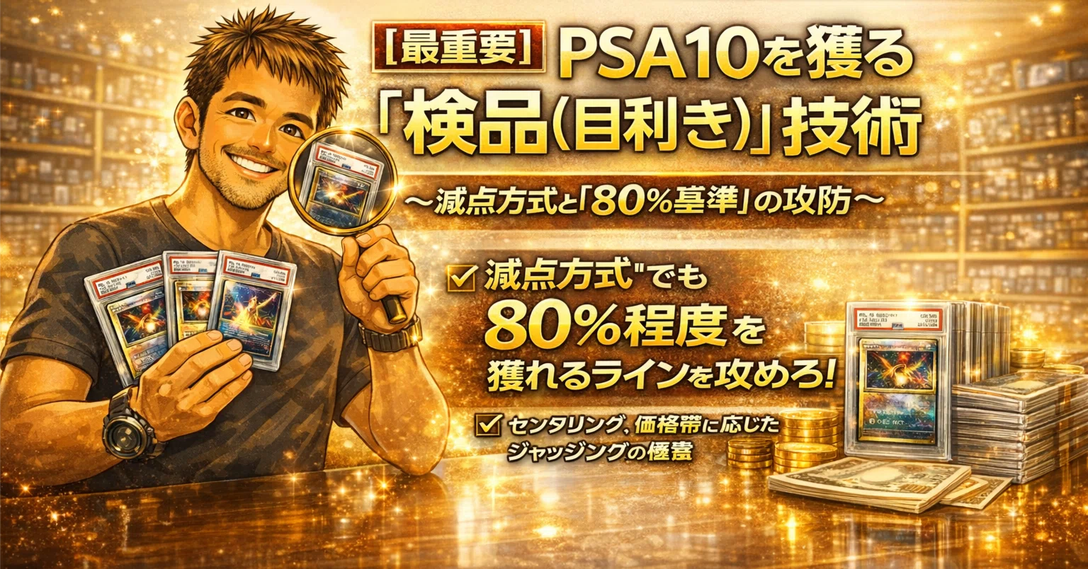 最重要】PSA10を獲る「検品（目利き）」技術～減点方式と「80%基準」の