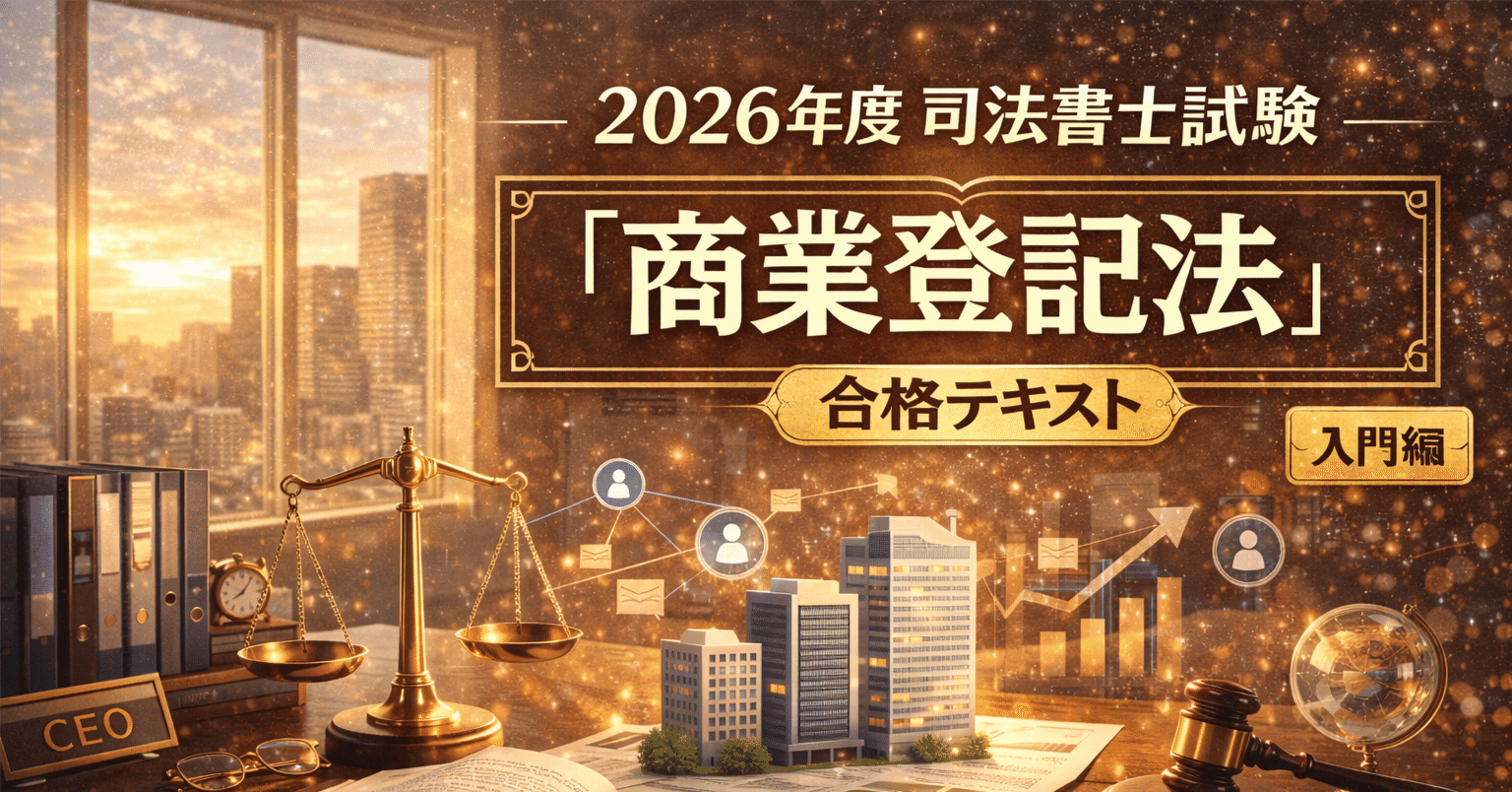 2026年度 司法書士試験「商業登記法」合格テキスト 入門編｜K.K
