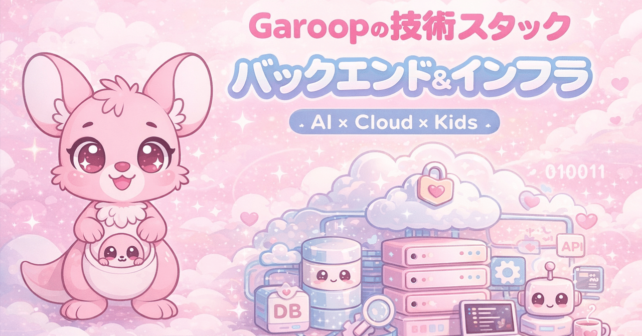 Garoopの技術スタック バックエンド&インフラ