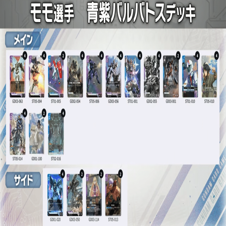 🏆準優勝🏆】青紫バルバトス解説 【GCG】『ガンダムカードゲーム
