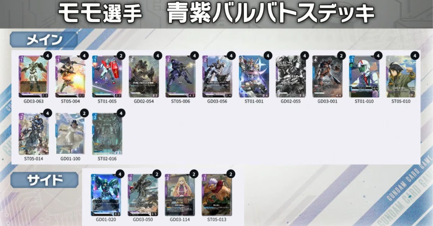 🏆準優勝🏆】青紫バルバトス解説 【GCG】『ガンダムカードゲーム 🏆準優勝🏆】青紫バルバトス解説 【GCG】『ガンダムカードゲーム